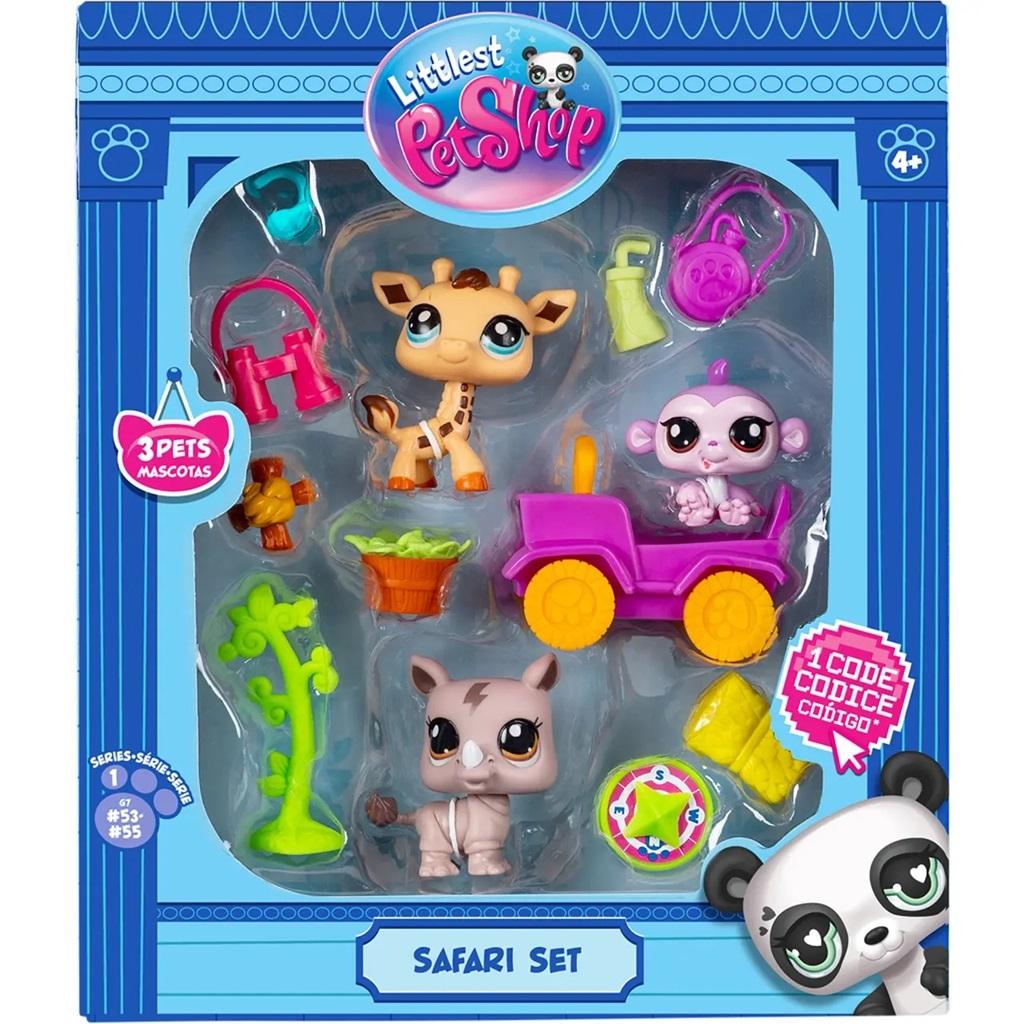 Základná zábavná sada Littlest Pet Shop Safari, 3 dielna.